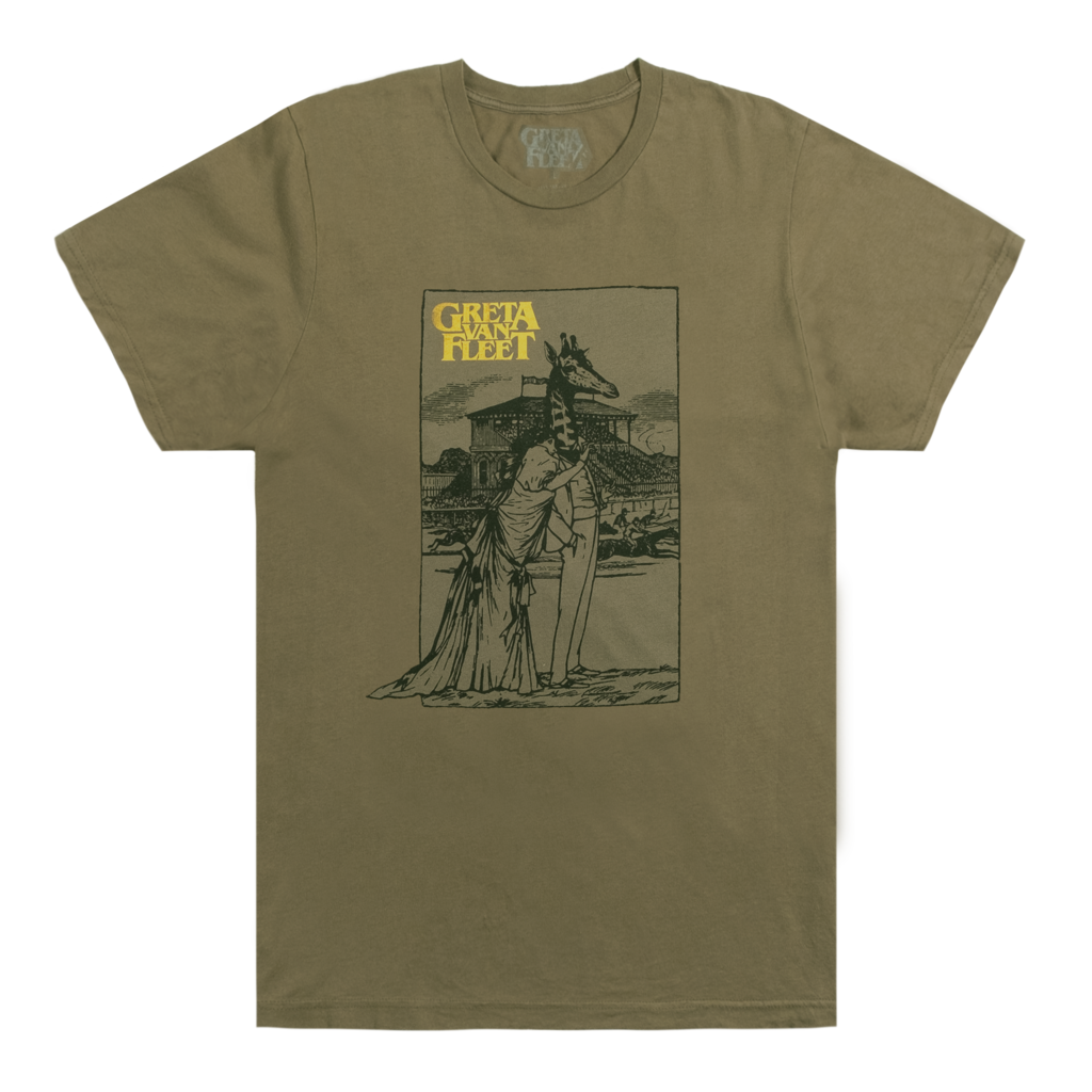 greta van fleet giraffe man tee